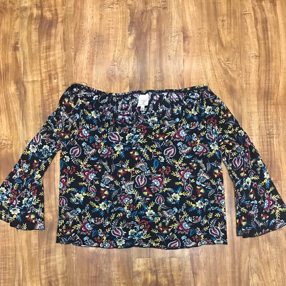 Floral off the shoulder top
